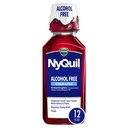 Vicks NyQuil, Alkoholfri, Hoste, Cold & Flu Relief, Sore Throat, Fever & Congestion Relief, Berry, 12 Fl Oz