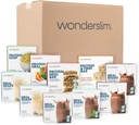 Wonderslim 2 Week Vægttab Meal Kit - 70 Klar til at spise kost fødevarer til vægttab, færdigpakkede måltider & snacks til mænd og kvinder, med Build- I struktur for langsigtet succes
