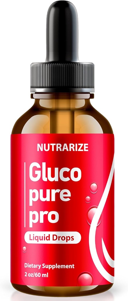 NutraRize Glucopure Pro Drops, Officiel Formel til støtte sunde og stabile niveauer, Premium Blood Supplement for total sundhed og velvære, Gluco Pure Pro Gotas Anmeldelser (30 Servere)