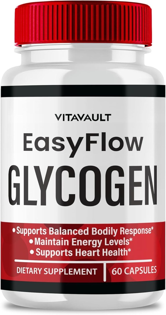 Easy Flow Glycogen Support Kapsler - Officiel Formel Glycogen Support EasyFlow Pills, Easy Flow Pills - Maksimal styrke, Glyco Optimizer Pills, Samlet sundhed, Easy Flow Kapsler Anmeldelser (60 Kapsler)