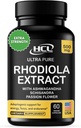 Rhodiola Rosea Supplement High Potency Extract 500mg - 3% Rosavins 1% Salidrosider med Ashwagandha Shisandra Passion Flower Herb Powder Kapsler - Natural Way to Relieve Stress - piller til energi