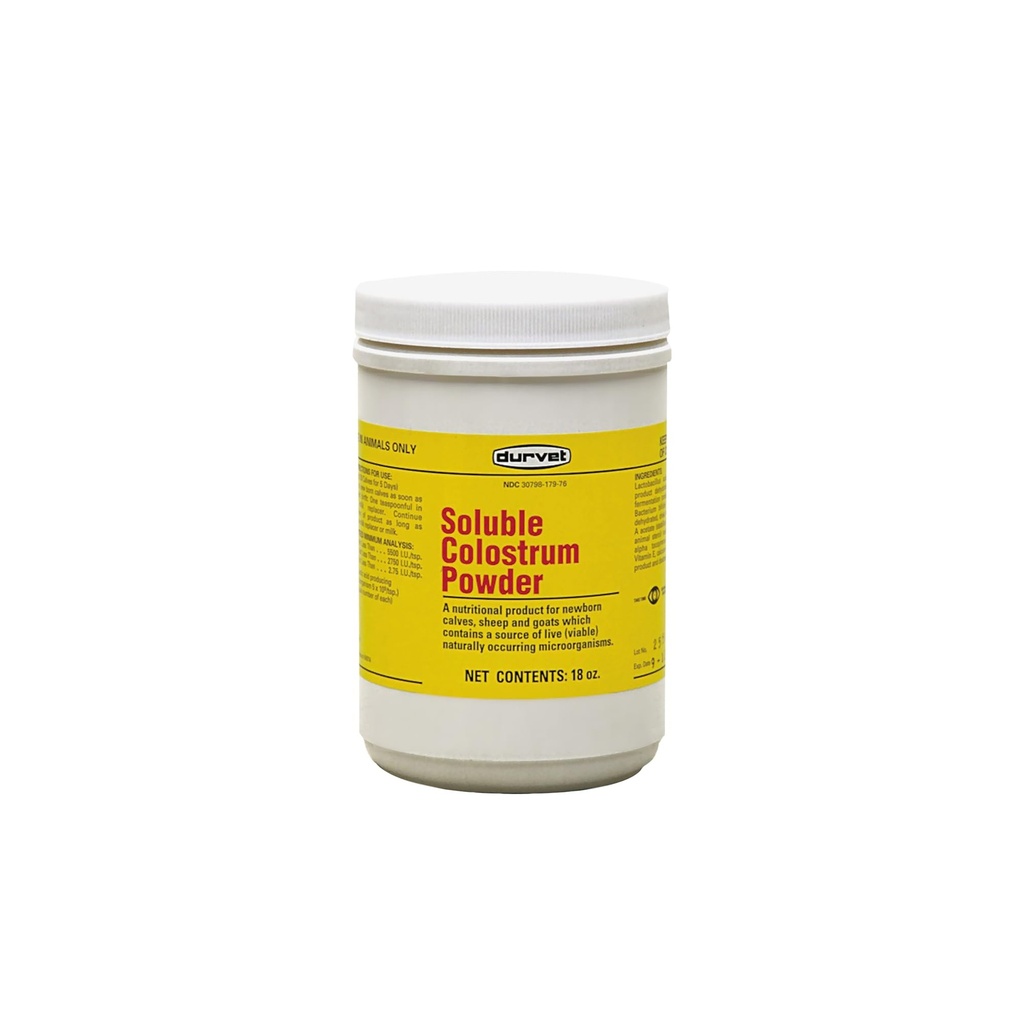 Durvet Opløseligt Colostrum Powder, 18 Ounce Container