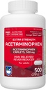 Rite Aid Extra Strength Acetaminophen, 500mg - 500 Caplets124; Pain Reliever & Fever Reducer for migræne, fælles smerte, muskel eller ryg smerter, og menstruation smerte