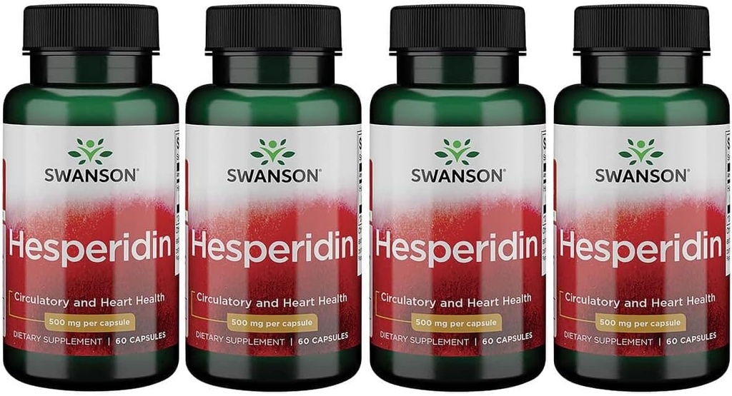 Swanson Hesperidin 500 milligram 60 kapsler (4 pakker)