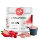 Reds - Metabolisme og energi Superfood Powder med 23 røde frugter, 4 adaptogener, Probiotika & enzymer - Vegansk antioxidant Blend, 1 flaske