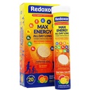 Redoxon Max Energy, Helps Support Inmune System, Citrus Flavor, 20 Effervescent tabletter, 2,82 Oz, Box