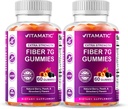 Vitamatisk Prebiotic Fiber Gummies for voksne - 2 Pack (Total 120 Gummies) 7g Fiber per Serving- 124; Ekstra styrke