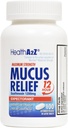 HealthA2Z ® Mucus Relief • 124; Guaifenesin 1200 mg • 124; 100 tabletter • 124; Maksimal styrke • 124; 12 timer • 124; Expectorant • 124; Relieves Chest Congestion • 124; Tynder og Loosens • Mucus (100 tabletter)