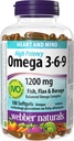 Webber Naturals High Potency Omega 3-6-9, 180-greve