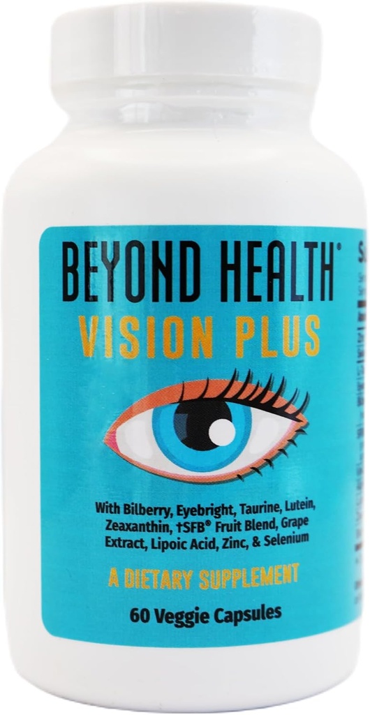 Ud over sundhed Vision Plus Natural Eye Care Supplement - 60 kapsler
