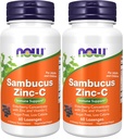 Nu Kosttilskud, Sambucus Zinc- C med Elderberry koncentrat og C-vitamin, 60 Lozenges (pakke med 2)