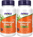 Nu Kosttilskud, Sambucus Zinc- C med Elderberry koncentrat og C-vitamin, 60 Lozenges (pakke med 2)