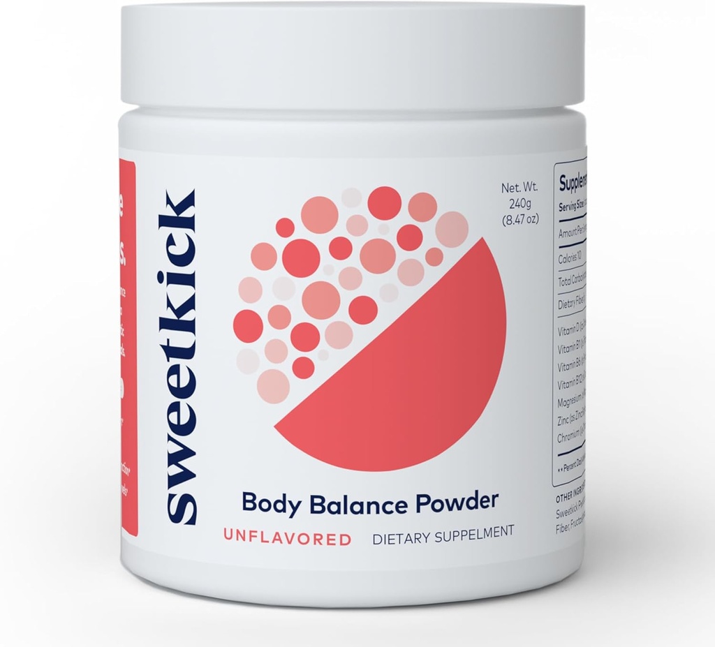 Sweetkick Sugar Craving Suppressant - Multivitamin Powder, Stop Sugar Cravings Supplement, Prebiotic Powder, Prebiotic Drikke og Gut Health Powder - Prebiotic Blend, Unflavored (30 Servere)