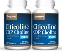 Jarrow Formulas Citicolin (CDP Cholin) 250 mg - 120 kapsler, pakke af 2 - understøtter Brain Health & Opmærksomhed ydeevne - op til 240 Total Servering