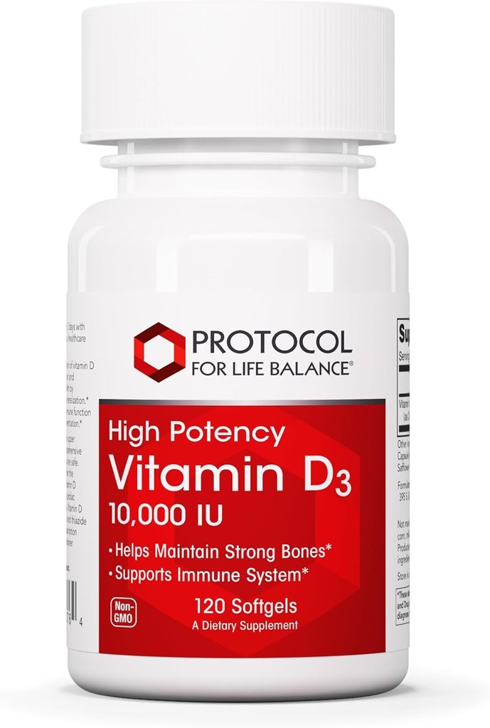 PROTOKOL FOR LIV BALANCE D3 10.000 IE - immunsupport sundhedsmæssige knogler og tænder - 120 Softgels