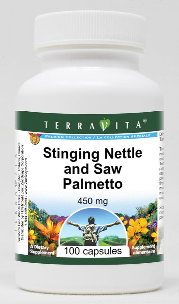 Stinging Nettle and Saw Palmetto - 450 mg (100 Capsules, ZIN: 513889)