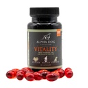 Krill Olie til hunde - Vitality by Alpha Dog Nutrition - Reducerer hundeallergi, Itchiness, & Shedding - fremmer sund hud og Coat