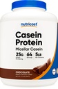Nutricost Casein Protein Powder 5lb Chocolate - Micellar Casein, Gluten Free, Non- GMO