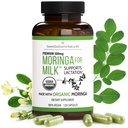 Amning Supplement - Økologiske Moringa kapsler til amning Støtte til at øge Breastmilk Supply (120 ct) Pure Malunggay Leaf pulver til mælkeproduktion Booster & postnatale vitaminer A E K 500mg