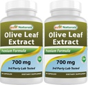Bedste Naturals 2 Pack Olive Leaf Extract 700mg 90 Kapsler (Total 180 Kapsler)