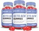 Justified Laboratories (3 Pack Microbio Keto ACV Gummies Advanced Formel 1000MG Micro Bio Keto Gummies Apple Cider Vinagar Formuleret med Pomegranat Beet Juice Powder B12 Vegan Non GMO 180 Gummys
