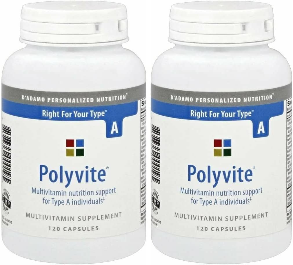 Polyvite Pro Multi- Vitamin (Type A) 120 Kapsler - 2 Pack