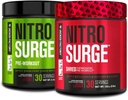 Jacked Factory Nitrovolume Pre- workout in Black Cherry & Black Cherry Nitrovolume Shred Thermogen Pre- workout for mænd og kvinder