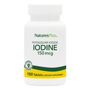 NaturePlus Kalium Iodide - 150 mcg, 100 Vegan tabletter - Thyroid Support, Understøtter Respiratoriske Sundhed - Vegetarisk, Gluten Gratis - 100 Servere