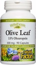 HerbalFactors by Natural Factors, Olive Leaf 500 mg, Natural Wellness Formel, 90 Kapsler