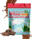SunLife Organics Grass Fed Whey Protein Powder Chocolate 124; 100% Organisk Protein Powder til mænd og kvinder, naturligt sødet med Cacao, kokos Creamer, og Stevia (16 Oz) 15 Serveringer