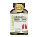 Lung sundhed & immunforsvar Support - Lung Cleanse og Detox med immunvitaminer for bedre lunger, immunforsvar, klare lunger og dyb vejrtrækning herunder Quercetin & Cordyceps. To måneders forsyning