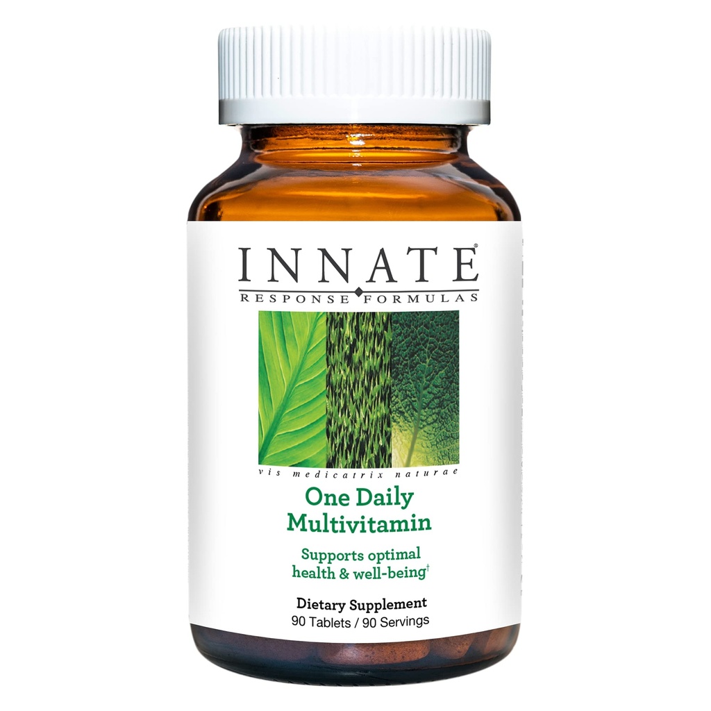 INNAT Response Formulas One Daily - Daily Herb- Free Multivitamin - Inkluderer B Vitamin - Vegetar, Non- GMO, og Kosher - Made without 9 Food Allergens - 90 tabletter (90 Servere)