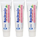 Globe (3 Pack) Bacitracin Zink Salve + Aloe 1oz - Maksimal styrke Antibiotisk for Sår Healing - topisk medicineret løsning til cuts, Burns, Scrapes - Hudinfektion & førstehjælp Essentials