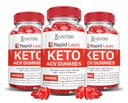 (3 Pack) Rapid Lean Keto ACV Gummies Advanced Formula 1000MG Rapid Lean Keto Gummies Apple Cider Vinegar Formulated with Pomegranate Beet Juice Powder B12 Vegan Non GMO 180 Gummys