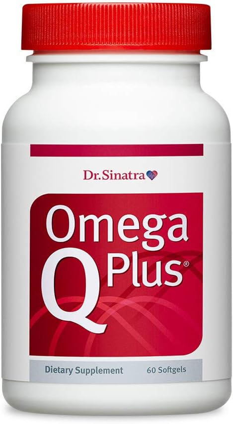 Dr. Sinatra Omega Q Plus- Omega-3 og CoQ10 Supplement Leveres Everyday Heart Health Support med 50 mg CoQ10 og giver Antioxidant Power (60 bløddele)