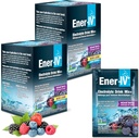 Energi- IV Electrolyte Drink Mix - Elektrolyte Powder Packets, Hydration Powder Drink, Hydrate Liquid Mix, Lavt sukker Rehydrering for kvinder & mænd - Blandede bær, 24 Greve