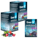 Energi- IV Electrolyte Drink Mix - Elektrolyte Powder Packets, Hydration Powder Drink, Hydrate Liquid Mix, Lavt sukker Rehydrering for kvinder & mænd - Blandede bær, 24 Greve