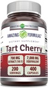 Amazing Formulas Tart Cherry Extract 700 Mg Extract (10: 1) Per Serving Kapsler Supplement 124; Ækvivalent med 7000 Mg Tart 124; Non- Gluten Free Measures 124; Made in USA (400 Count, 1 Pack)