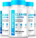 (3 Pack) Ketosyn Cleanse & Detox kapsler, Ketosyn piller til avancerede vægttab, maksimal styrke Keto Blend Support Supplement, Keto Syd Intern Cleansing Pastillas anmeldelser (180 kapsler)
