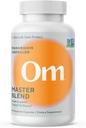 Om Master Blend Mushroom Kapsler - Organic Mushroom Supplement med 10 Mushrooms og Ashwagandha - Support Immunitet, Gut Health & Stress Relief, 84 Greve (28 Servere)