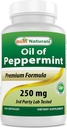Bedste Naturals Peppermint Oil Bowel Lindrende Kosttilskud, 250 mg, 120 Greve