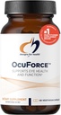 Design til sundhed OcuForce - Eye Health Support Supplement - Lutein, Zeaxanthin, Carotenoider, Zink, Taurine + Vitamin (60 kapsler)