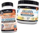 BioSchwartz Glucosamine Chondroitin MSM + Collagen Peptides Powder - Healthy Bone & Joint Support - Promotes Flexibility & Supports Cartilage