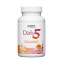 DOCTORS 'TILBEREDT Daily5 Multivitamin til kvinder og mænd, Klinisk validerede ingredienser, hjerte, Joints, cirkulering, 90 Veganske kapsler