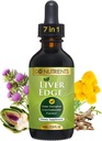Go Nutrients Liver Edge – Milk Thistle Supplement for Liver Cleanse, Detox & Repair with Artichoke Extract for Health & Fatty Liver Support, Organic Liquid Drops & Tincture - 2 oz, 48 Servings