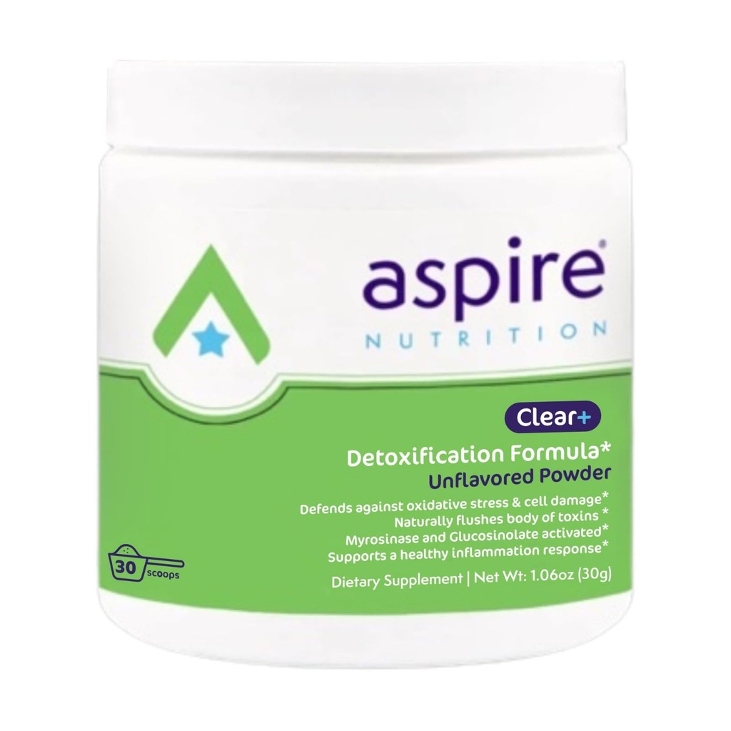 Aspire Nutrition Bio- Ryd afgiftning 30 dages forsyning Kosttilskud Uaromatiseret pulver