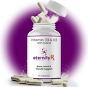 D3 K2 5000 IE - højpotens D3 og K2 supplement til ben, hjerte - og immunforsvar - læge formuleret - 90 Easy- to- sluge kapsler - Non- GMO, USA Made