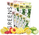 Clean Simple Eats Green Variety 10 Pack, Green Powder Mix, Pakket med Superfoods Chlorella & Spirulina, Inkluderer 5 lækre smagsstoffer: Peachy, Green Apple, Raspberry Lemonade, Sweet Lemon & Tropical