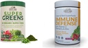 LAND FARMS Super Green Powder 50 Økologisk Superfood drikke mix med immunforsvar Superfood drikke mix C-vitamin Elderberry