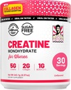 Old School Labs Creatin for Women - Post- Workout Supplement med 5000mg Creatinine Monohydrat Powder, 2000mg Collagen & BCAA 2: 1: 1 for Strength Support & Recovery - Unflavored - 8.57 Ounce (Pack of 1)